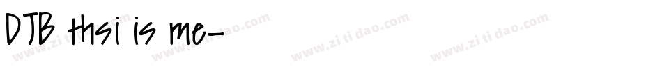 DJB thsi is me字体转换